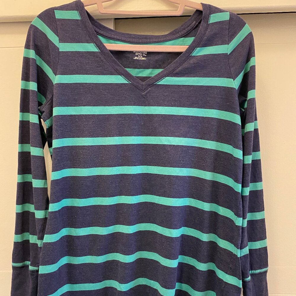 Mossimo women's size XL long sleeve striped shirt